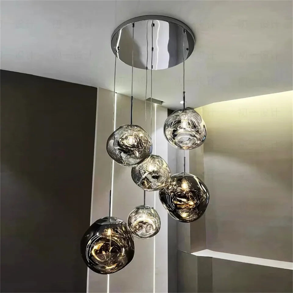 Nordic LED PVC Pendant Light Lava Home Decoration Living Room